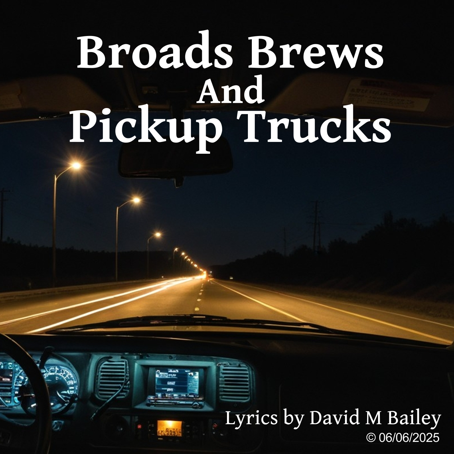 AI generated image for the song Broads Brews and Pickup Trucks